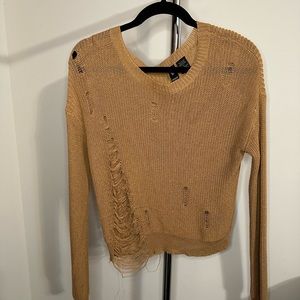 Distressed sweater